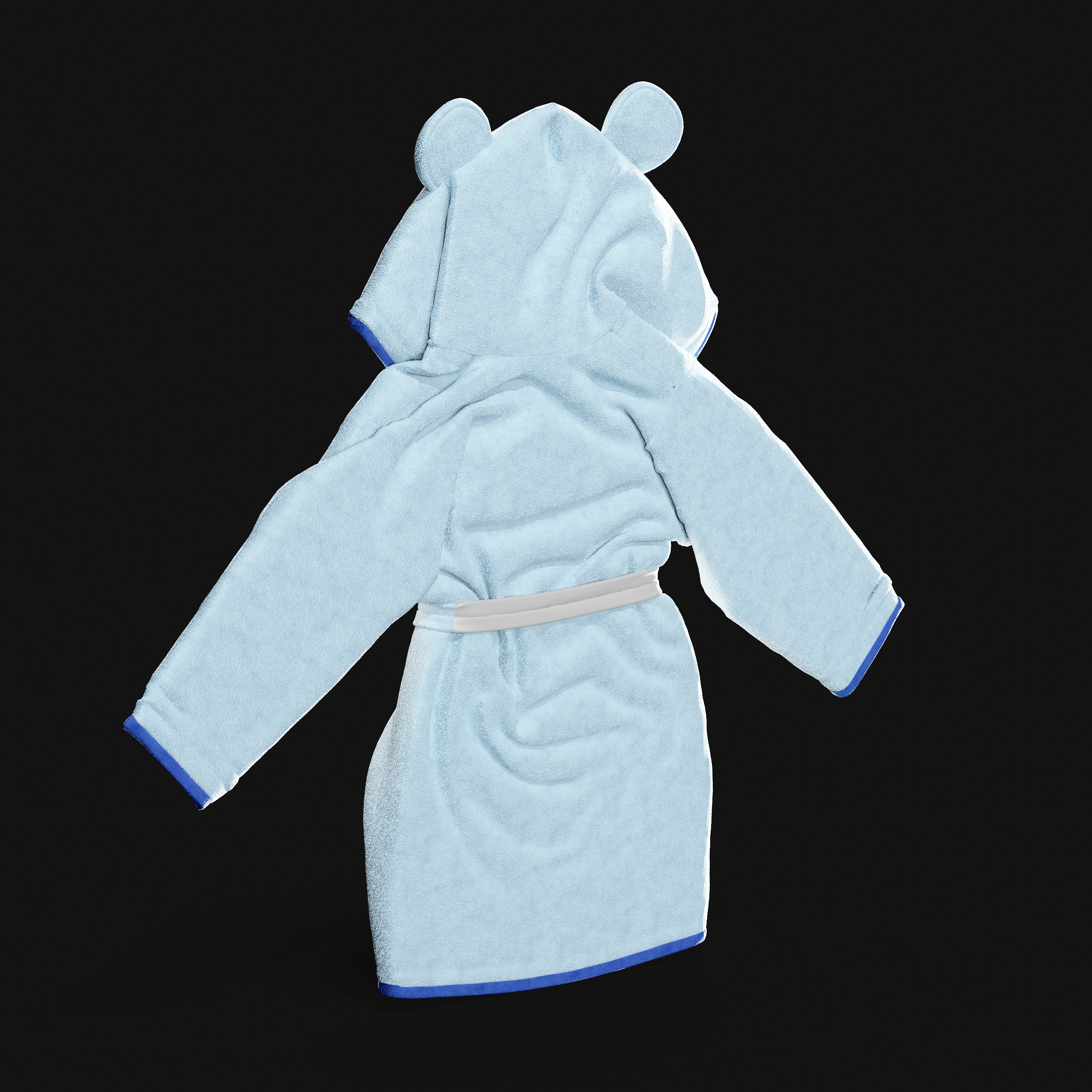 Bathtime products Baby Bathrobe 3D model_7