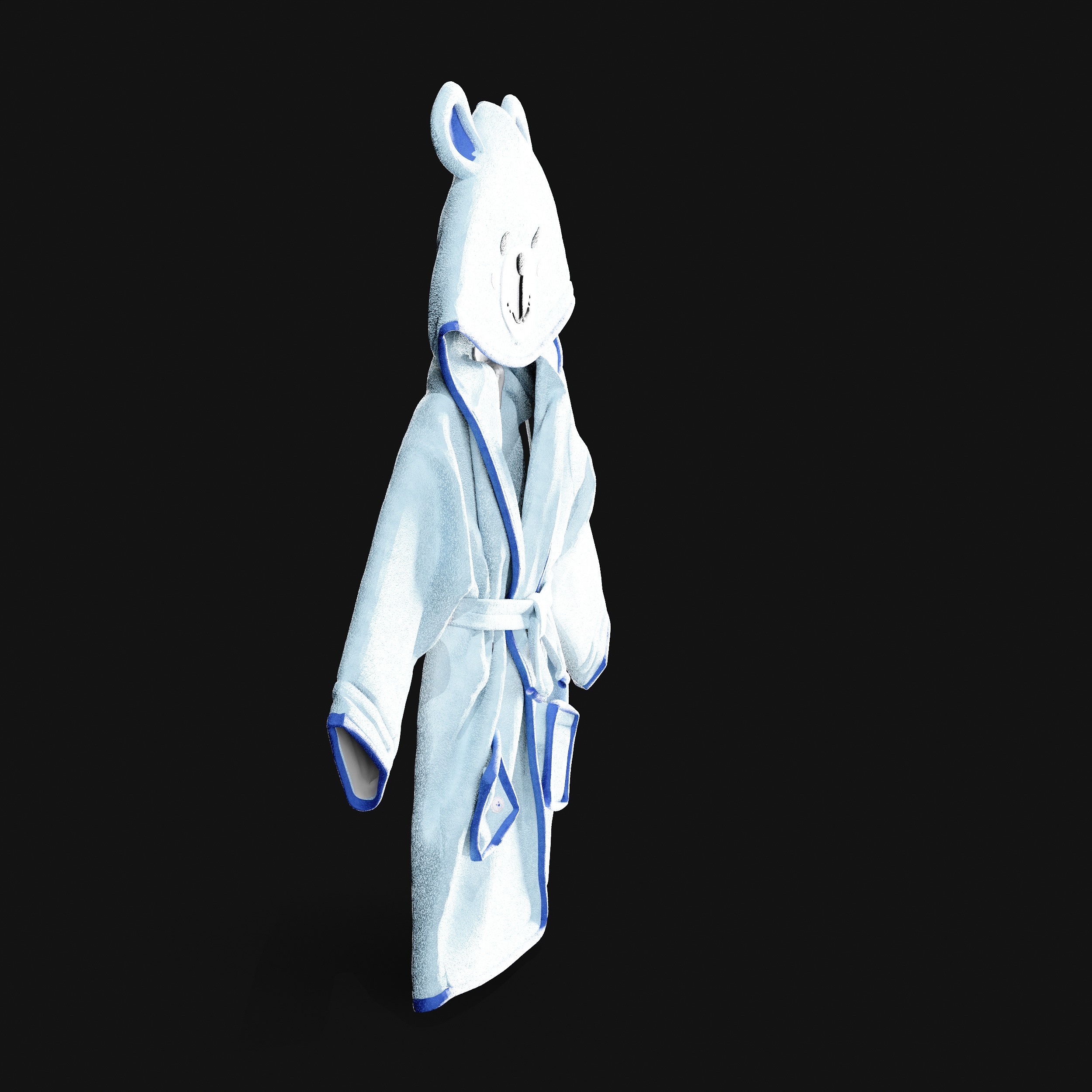 Bathtime products Baby Bathrobe 3D model_3