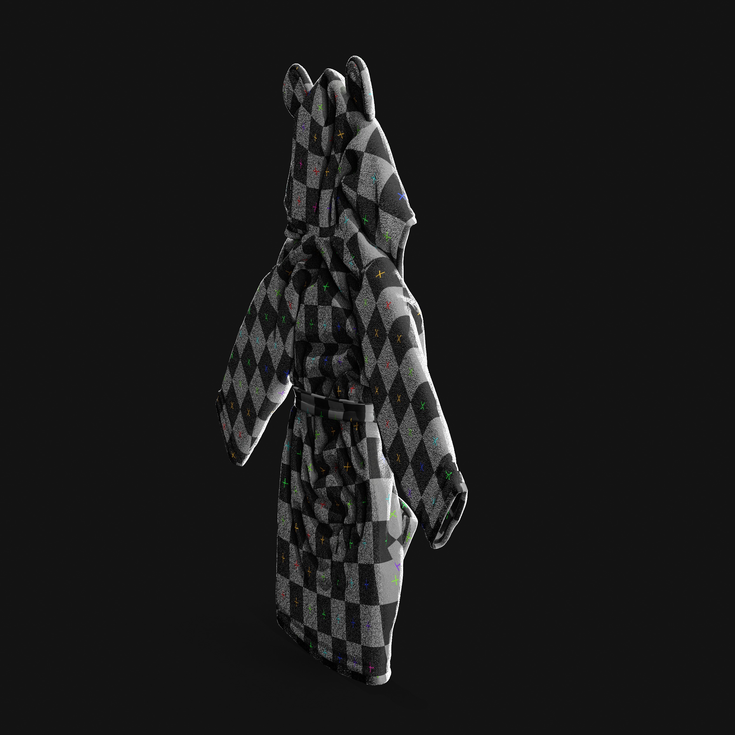 Bathtime products Baby Bathrobe 3D model_24