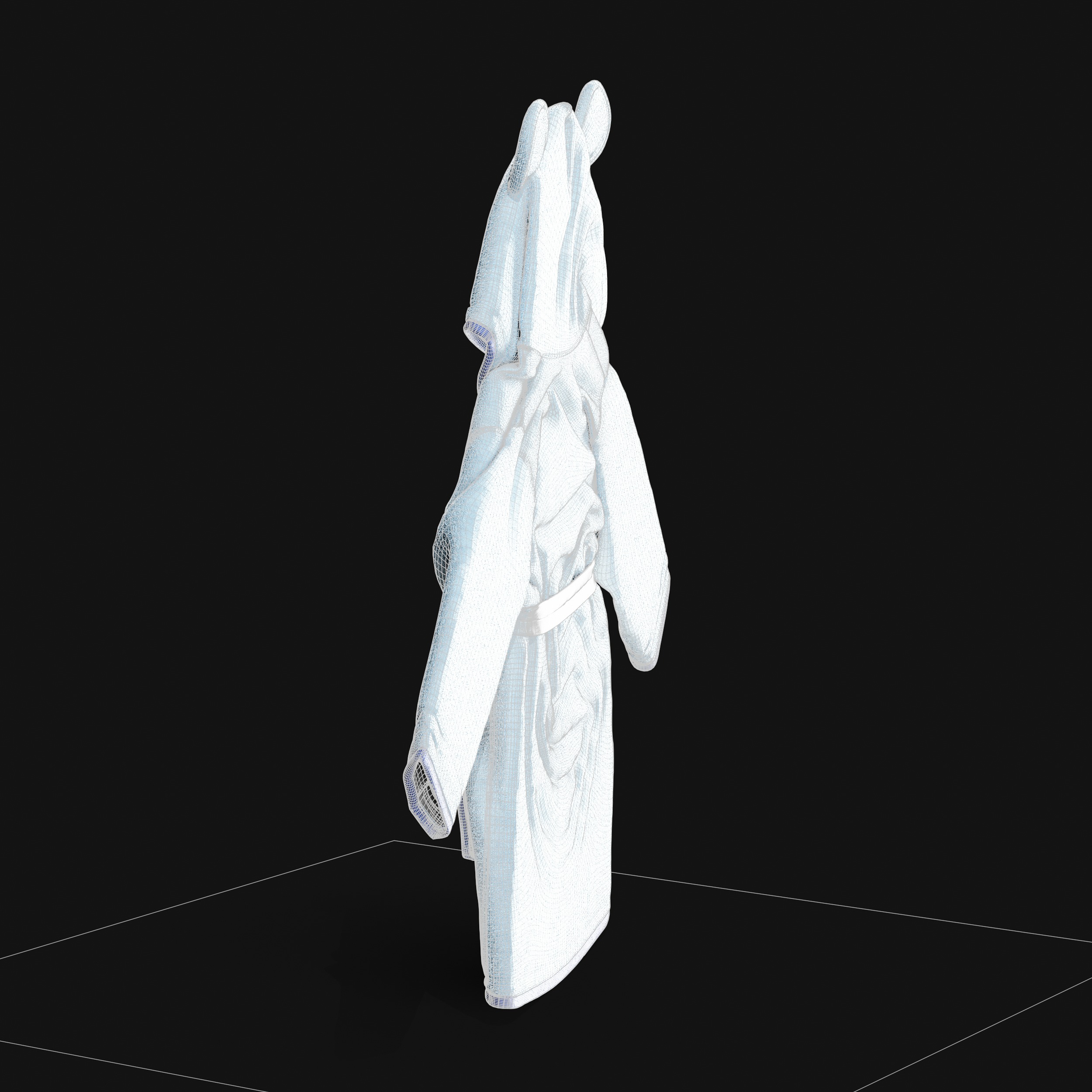 Bathtime products Baby Bathrobe 3D model_18