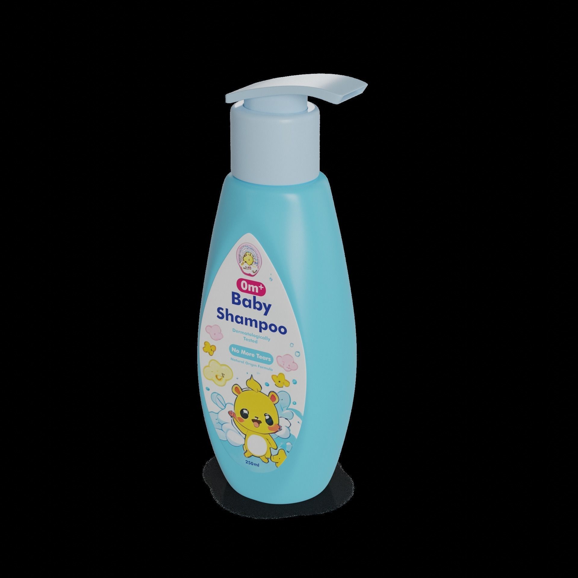 Bathtime products Baby Shampoo 3D model_1