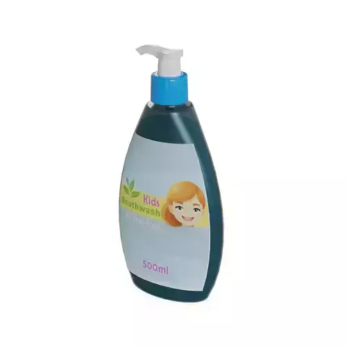 Oral hygiene products Mouthwash Low-poly 3D model