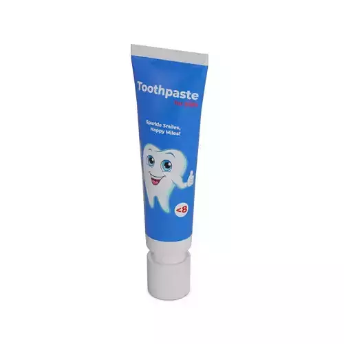 Oral hygiene products Toothpaste Low-poly 3D model