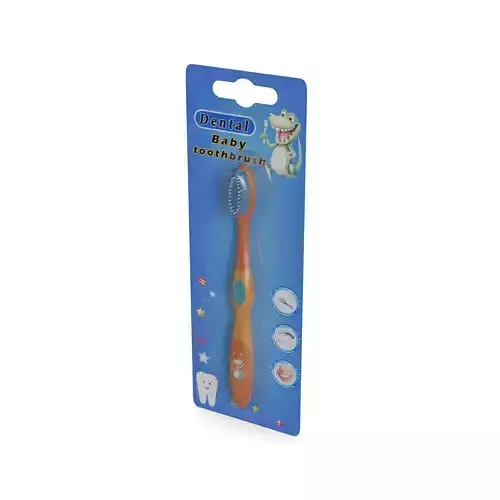 Oral hygiene products Toothbrush Low-poly 3D model