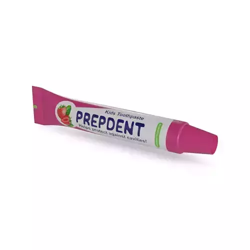 Oral hygiene products Toothpaste Low-poly 3D model