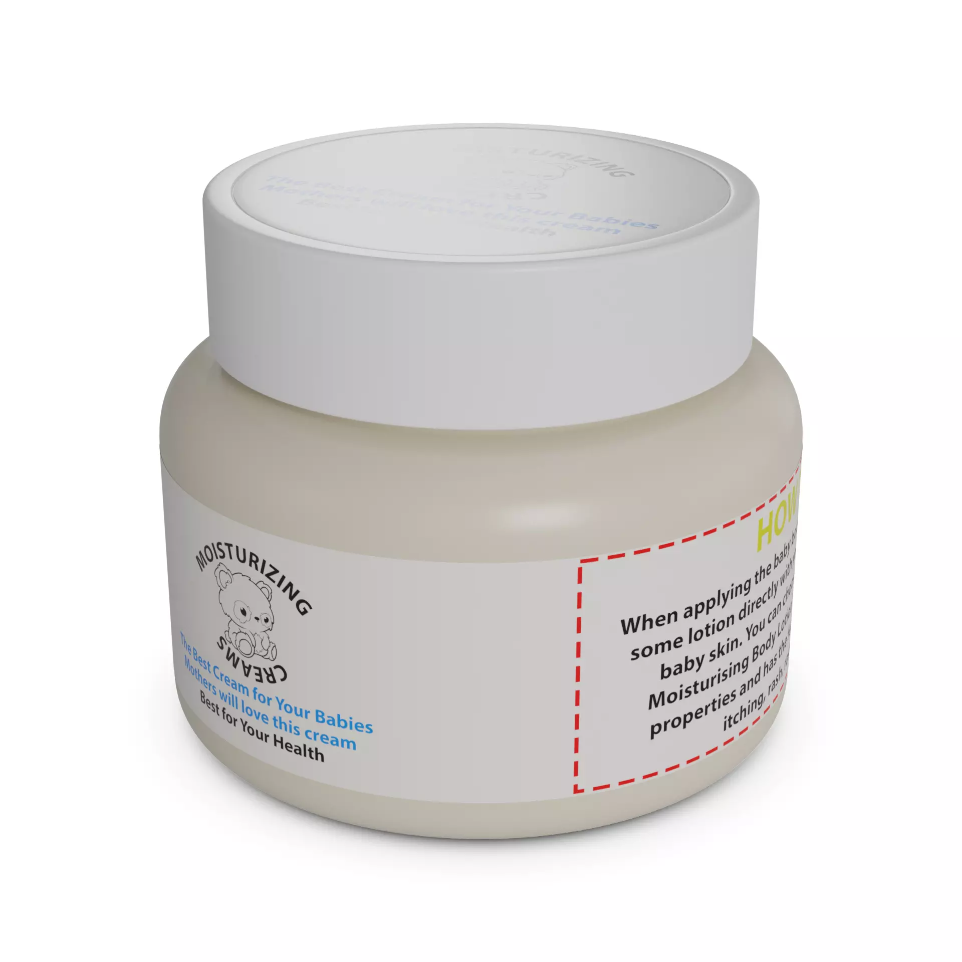 Creams lotions and oils Baby Moisturizing Cream 3D model_0