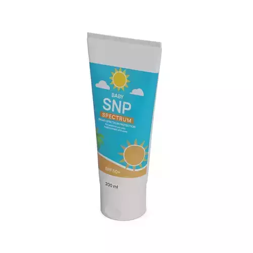 Creams lotions and oils Baby Sunscreen 3D model