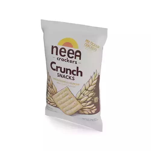 Biscuits rusks and other snacks Multigrain Crackers Low-poly 3D model