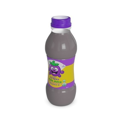 Baby and children drinks Baby and Kids Grape Drink Low-poly 3D model