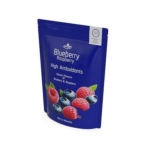 Fruit and dessert puree Blueberry Raspberry Puree Low-poly 3D model