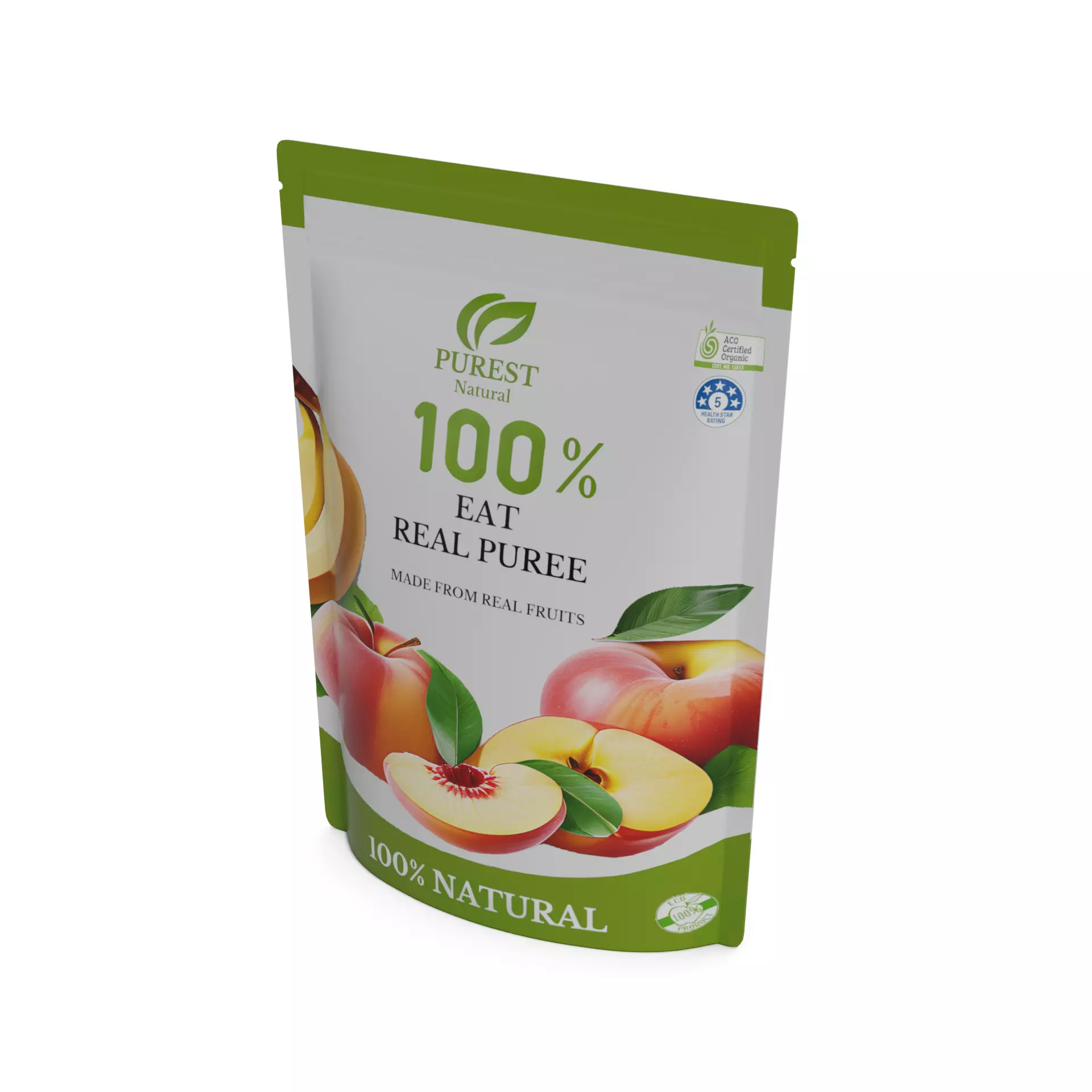 Fruit and dessert puree Mixed Fruit Puree Low-poly 3D model_0