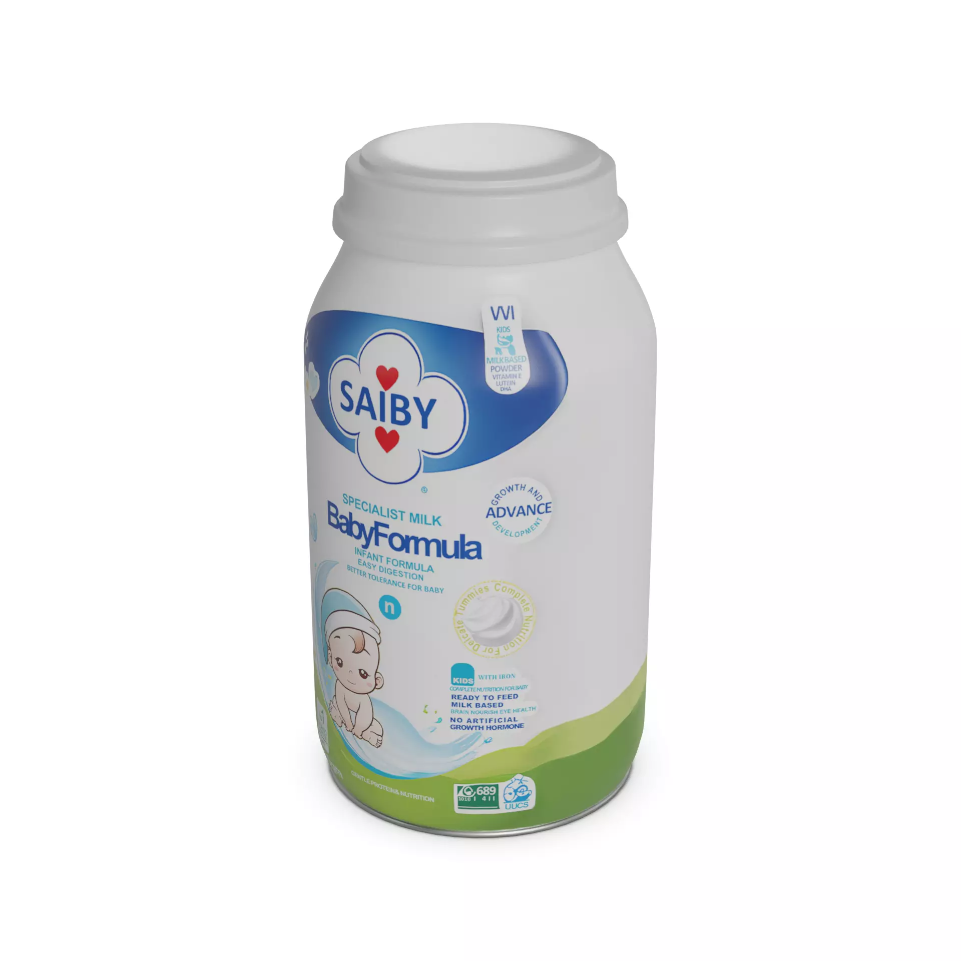Specialist baby formula milk Baby and kids Low-poly 3D model_0