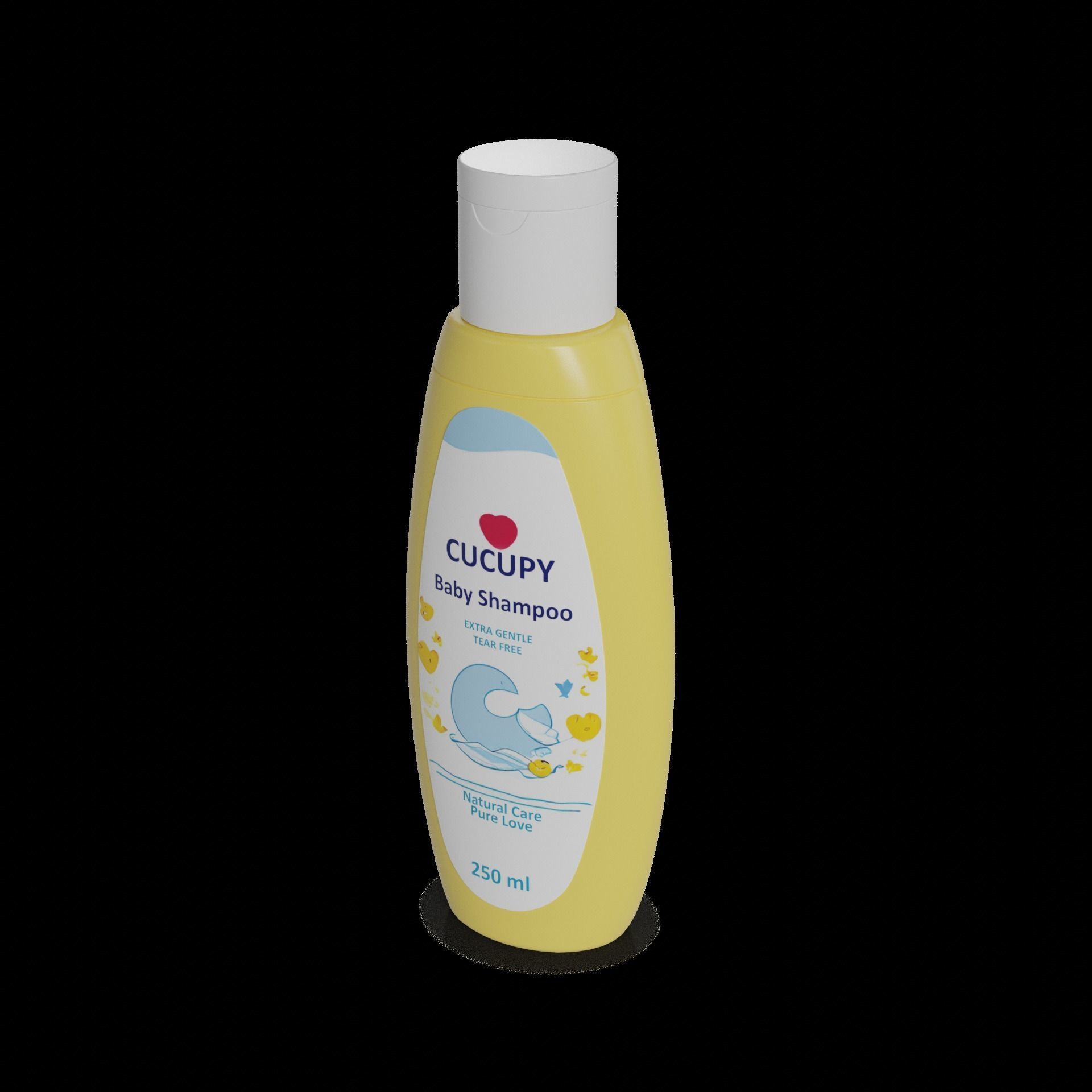 Other baby care products Baby Shampoo Low-poly 3D model_1