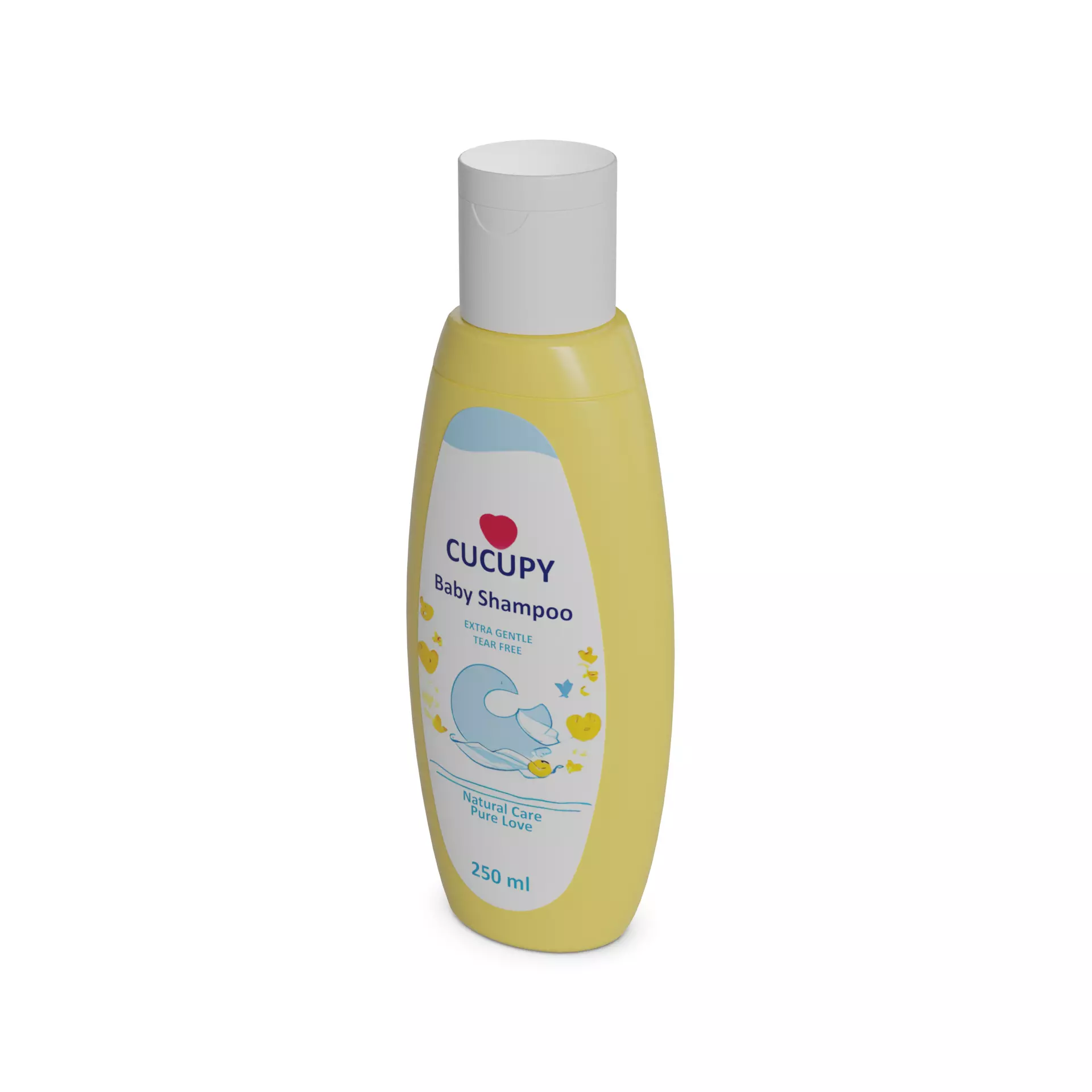 Other baby care products Baby Shampoo Low-poly 3D model_0