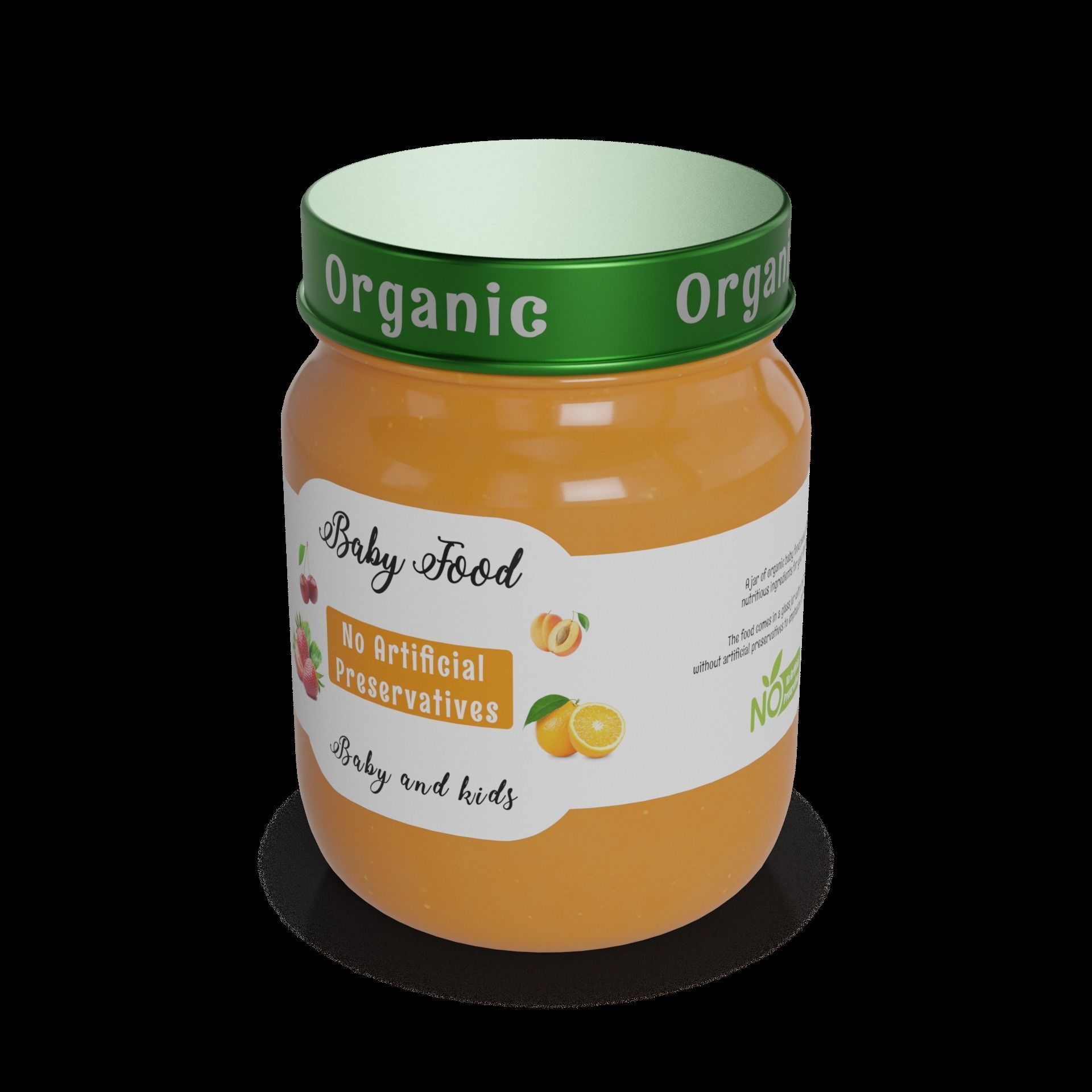 Other baby care products Baby Food Low-poly 3D model_1
