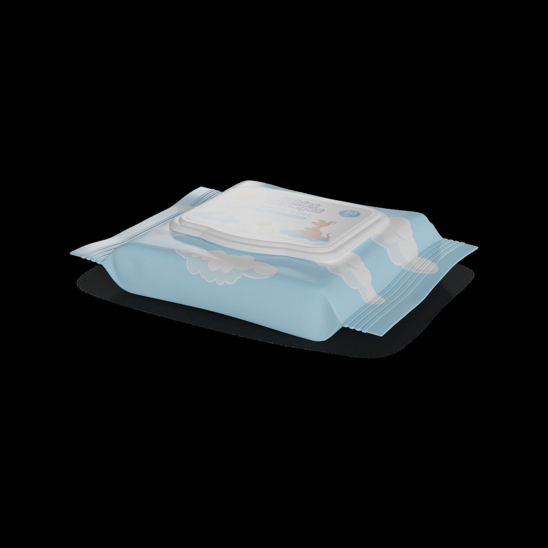 Other baby care products Baby Wipes 3D model_1