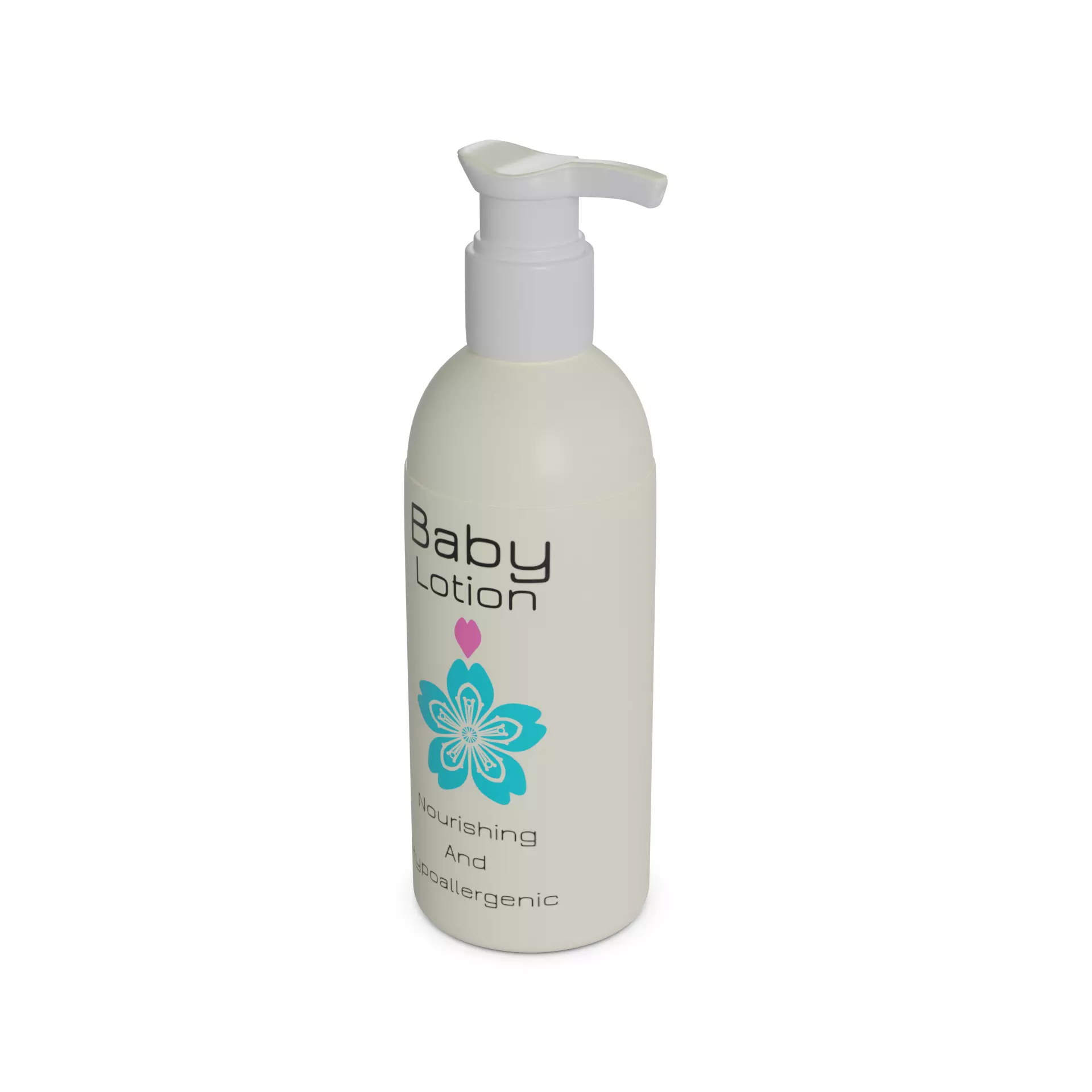 Other baby care products Baby Lotion Low-poly 3D model_0