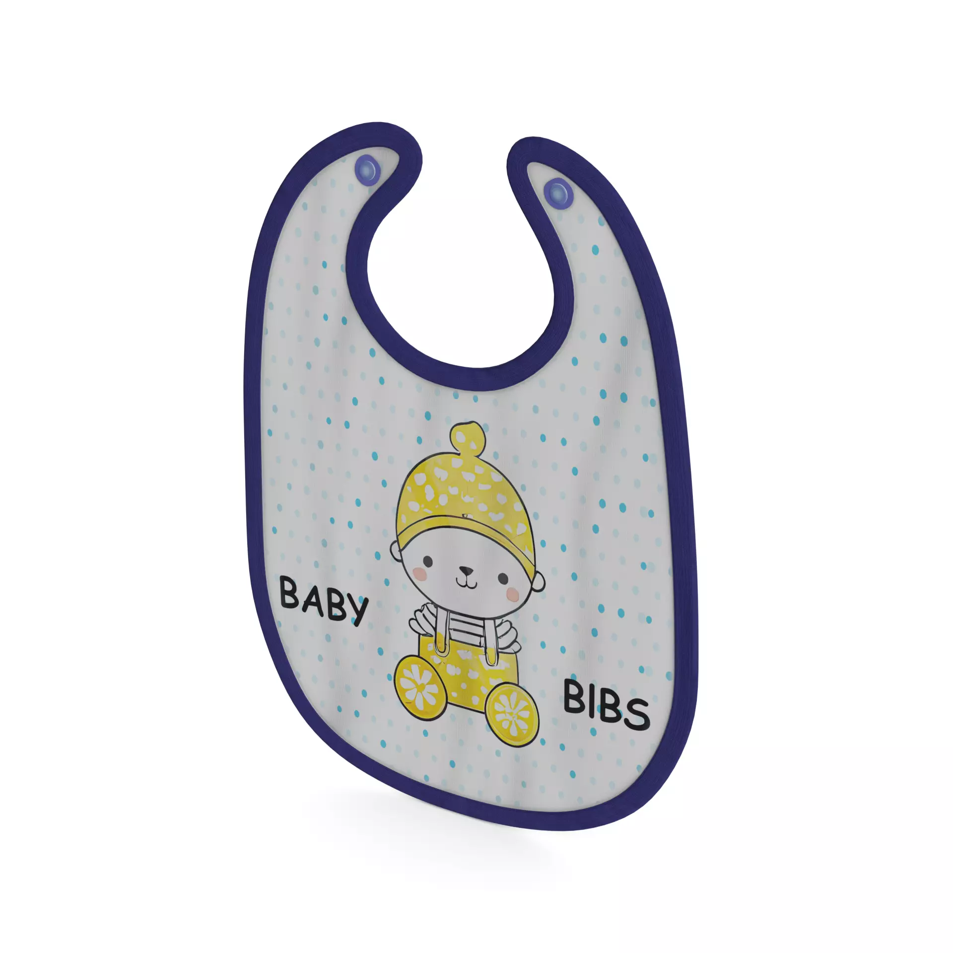 Other baby care products Baby Bibs Low-poly 3D model_0