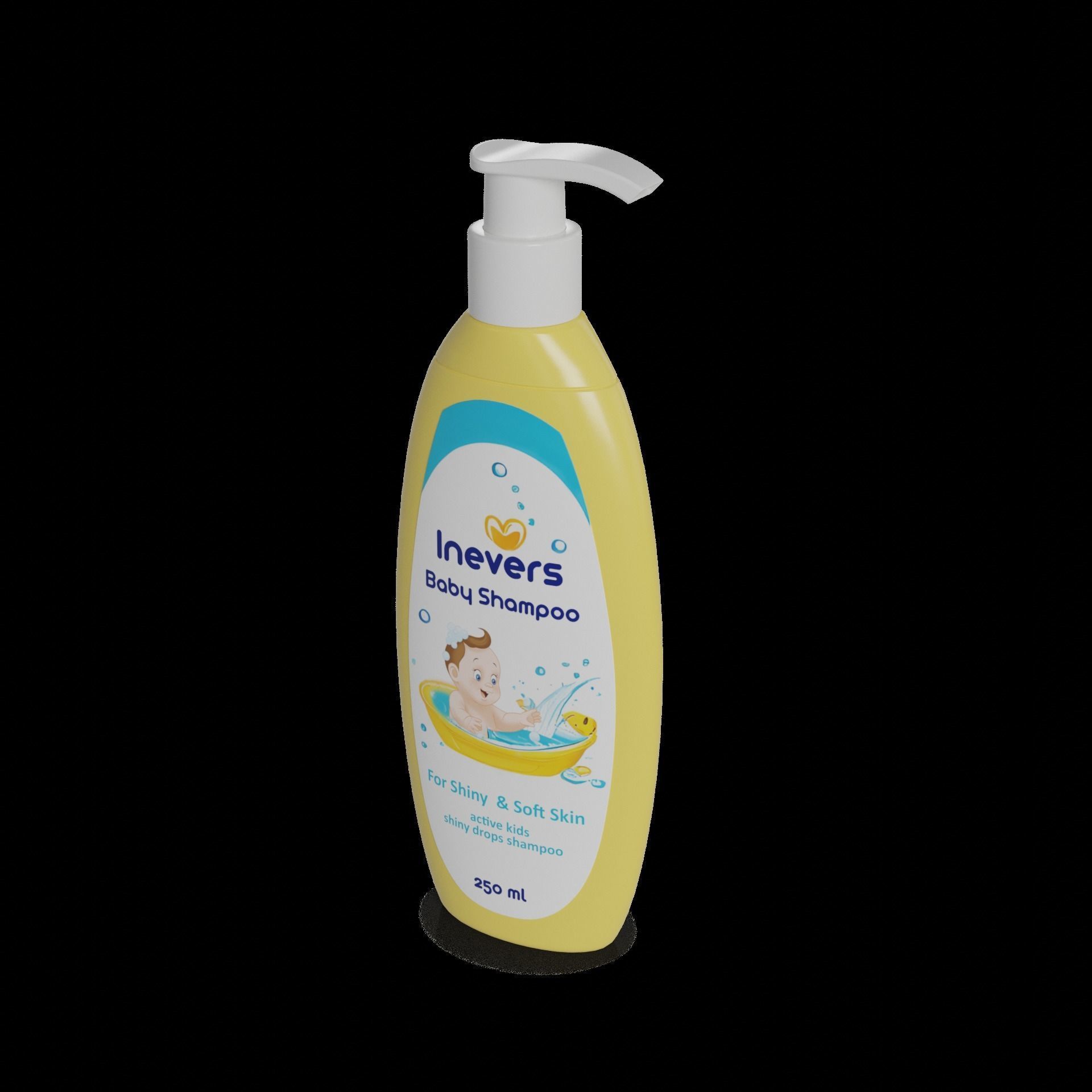 Other baby care products Baby Shampoo Low-poly 3D model_1