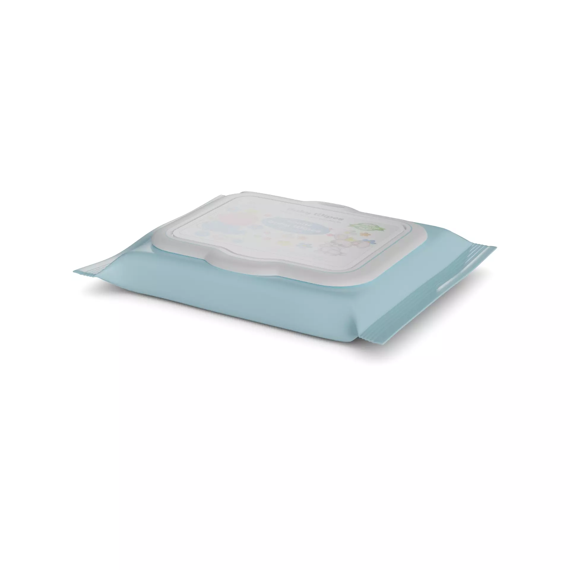 Other baby care products Baby Wipes Low-poly 3D model_0