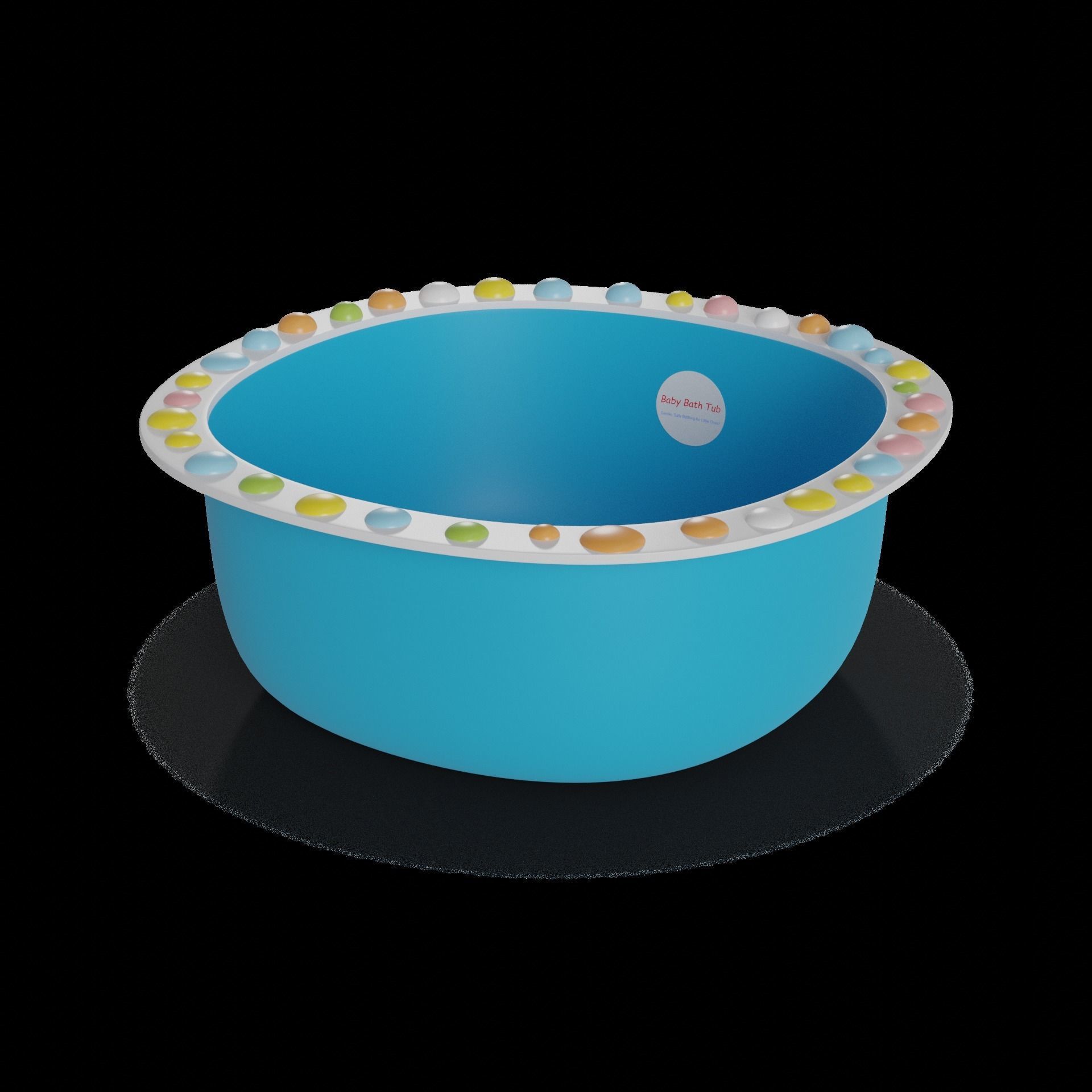 Other baby care products Baby Bath Tub 3D model_1