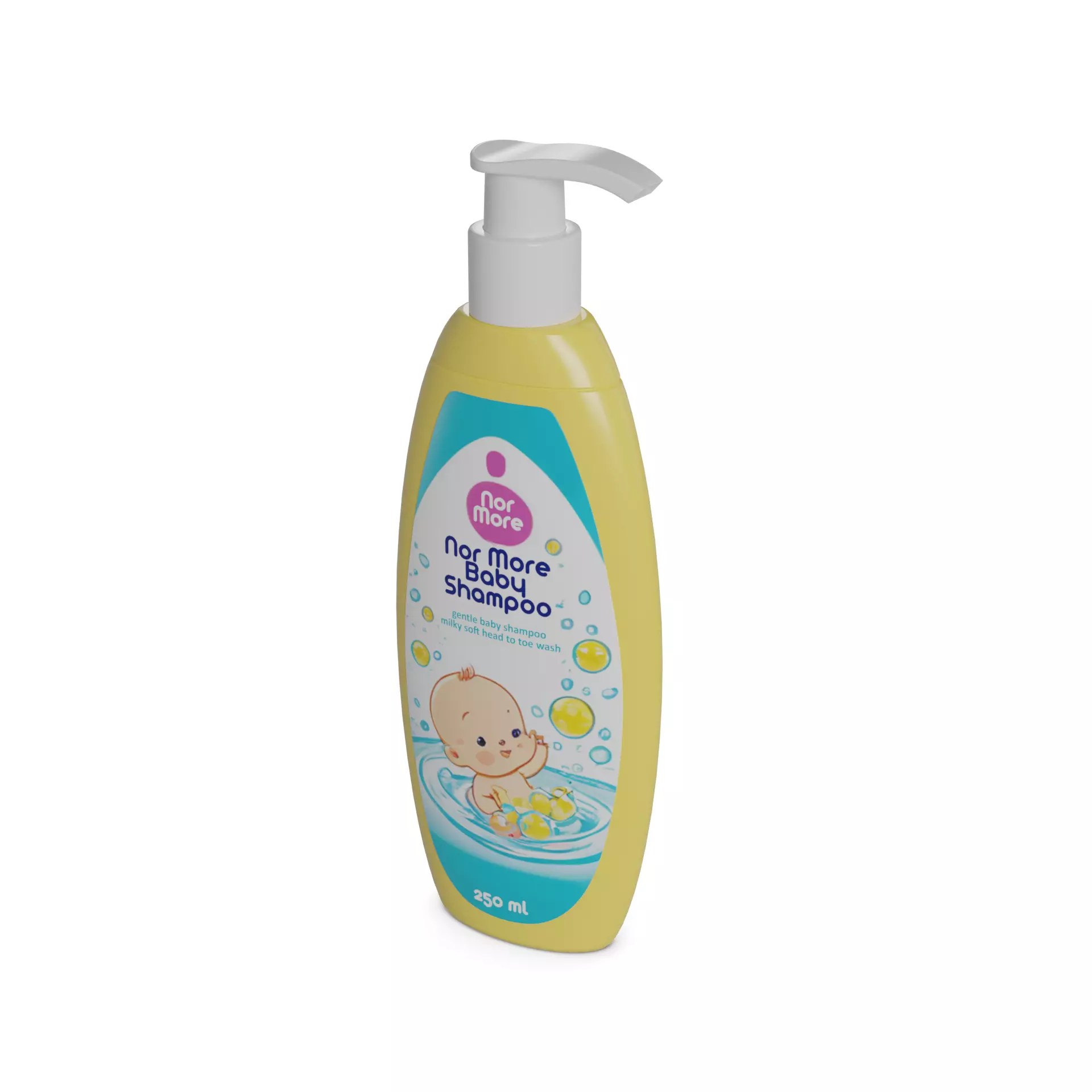 Other baby care products Baby Shampoo Low-poly 3D model_0