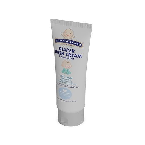 Other baby care products Diaper Rash Cream Low-poly 3D model