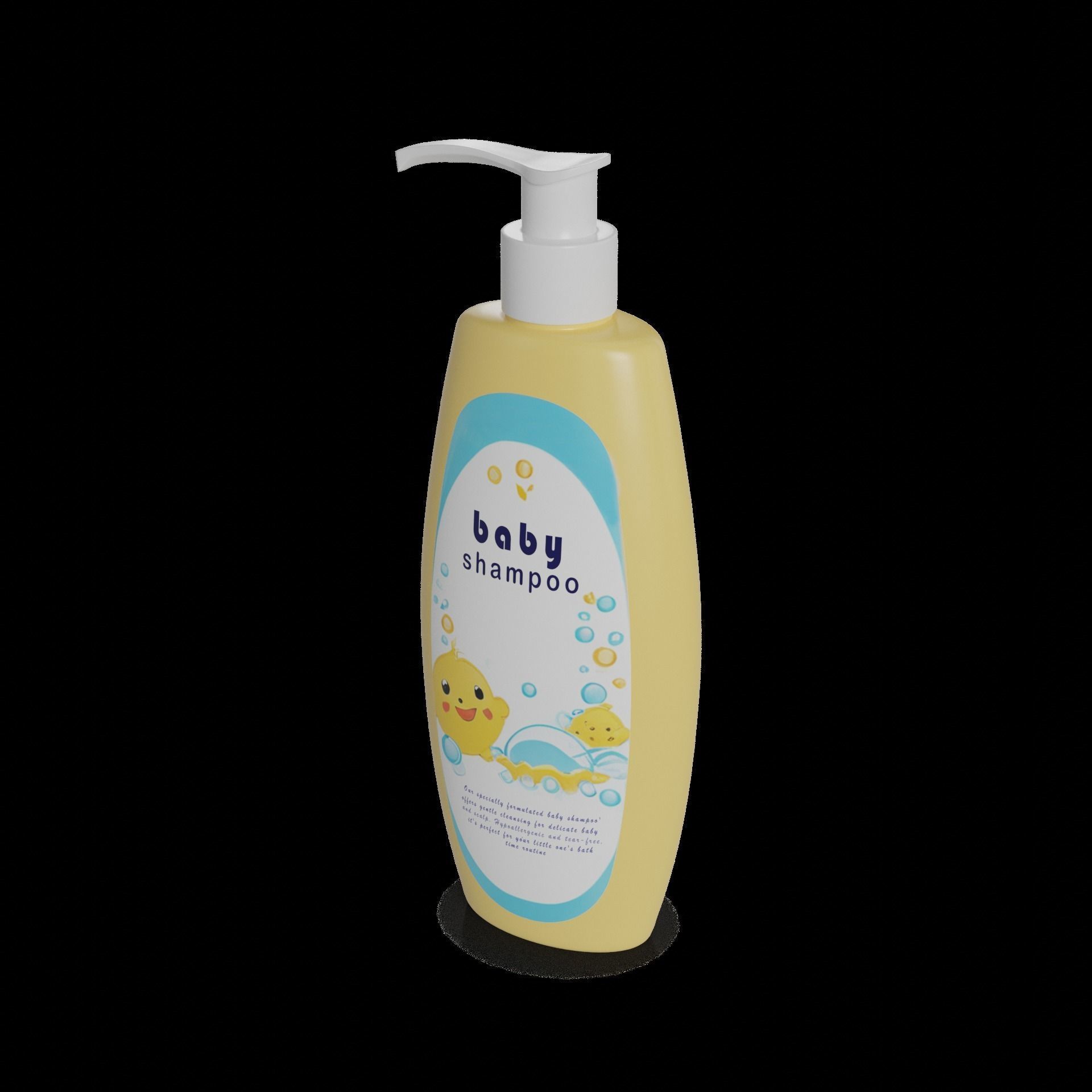 Other baby care products Baby Shampoo Low-poly 3D model_1
