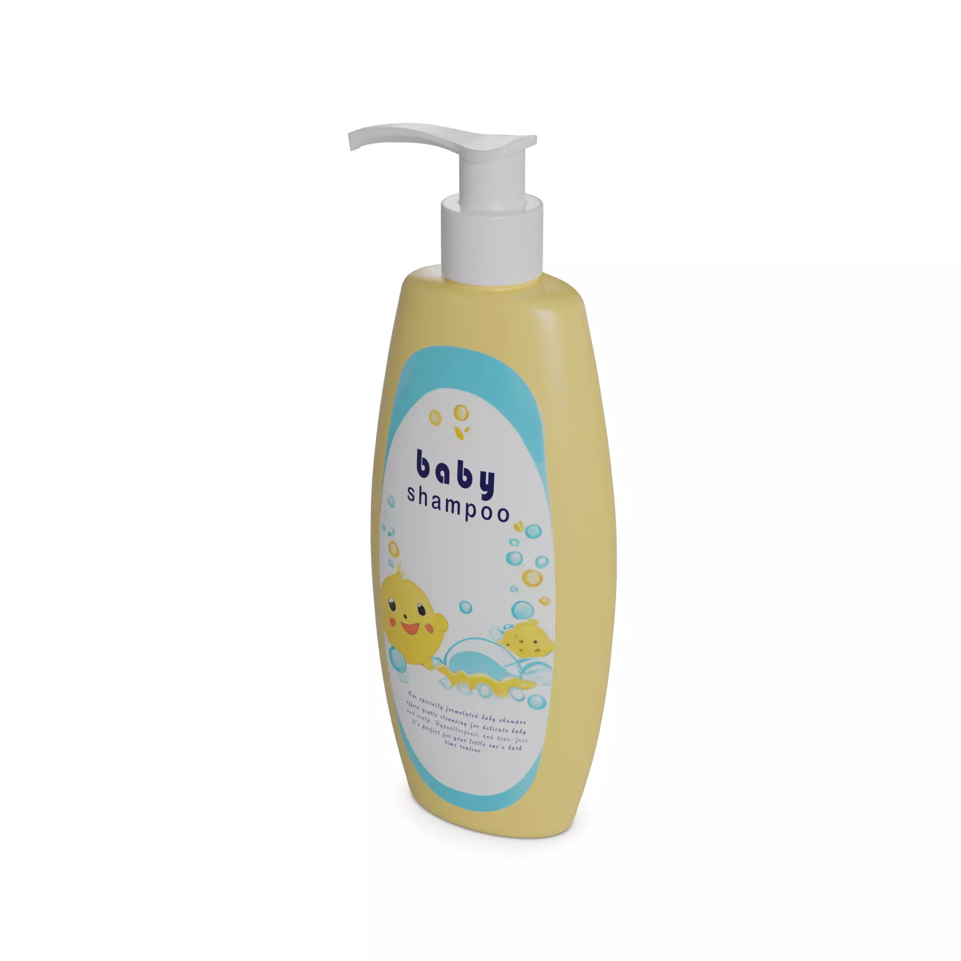 Other baby care products Baby Shampoo Low-poly 3D model_0