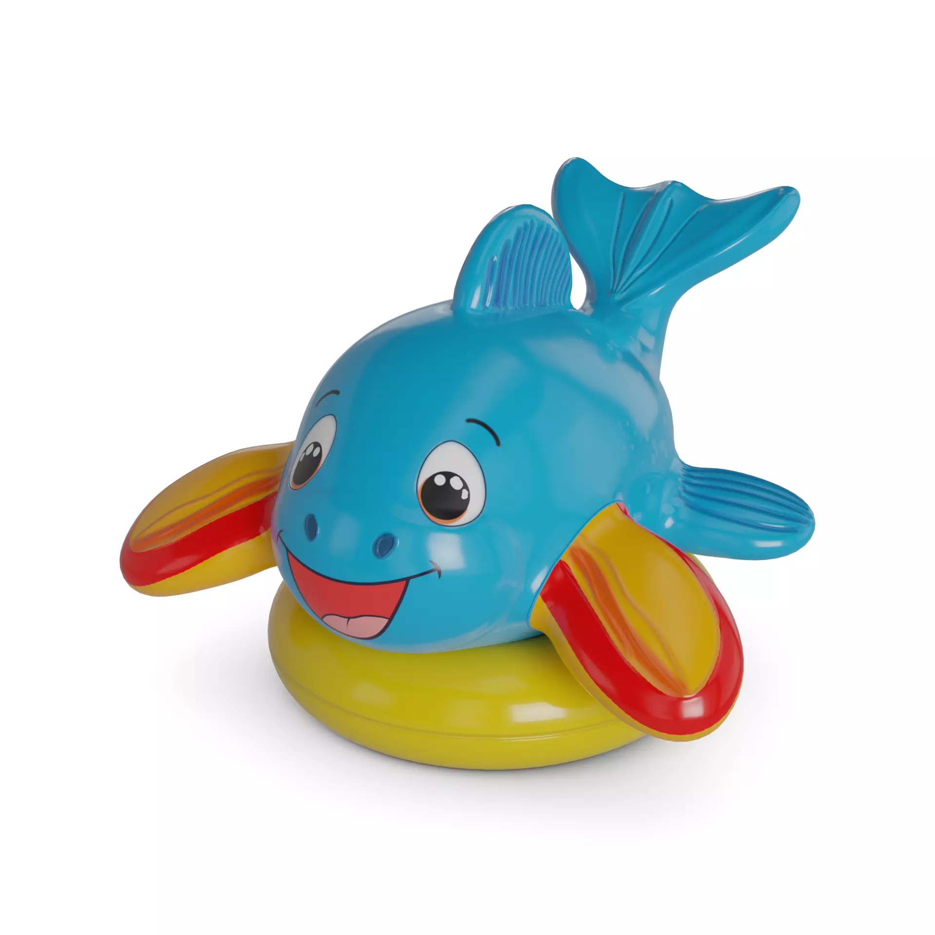 Baby feeding and care Baby Bath Toy Low-poly 3D model_0