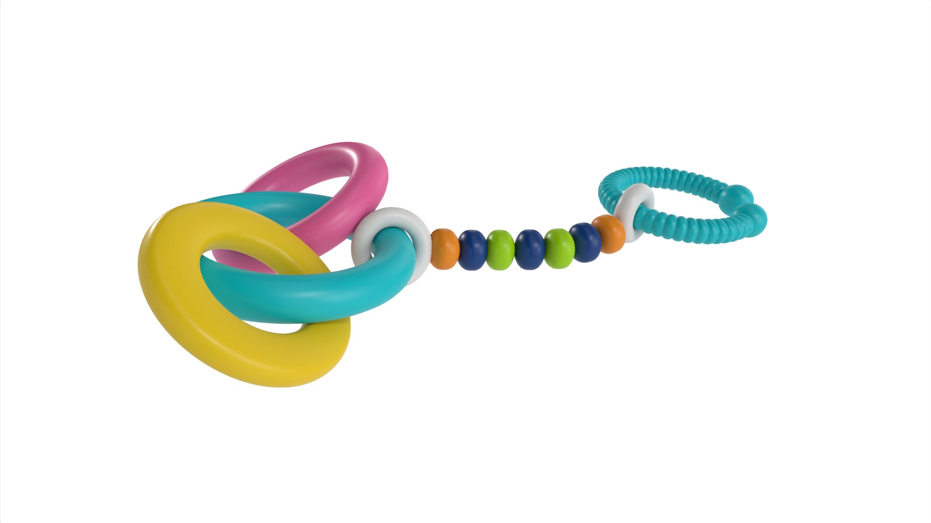 Baby feeding and care Baby Teether 3D model_2