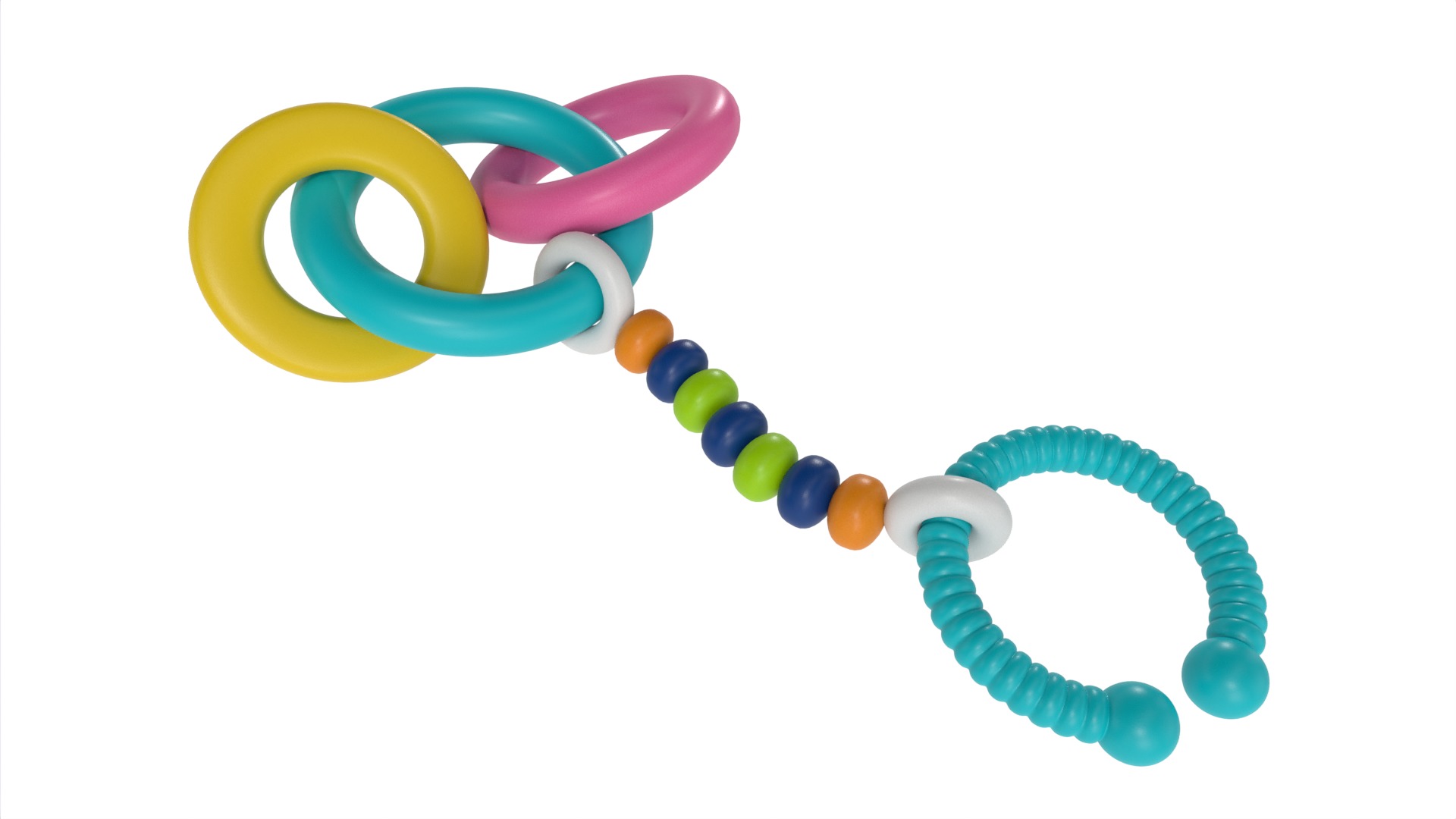 Baby feeding and care Baby Teether 3D model_4