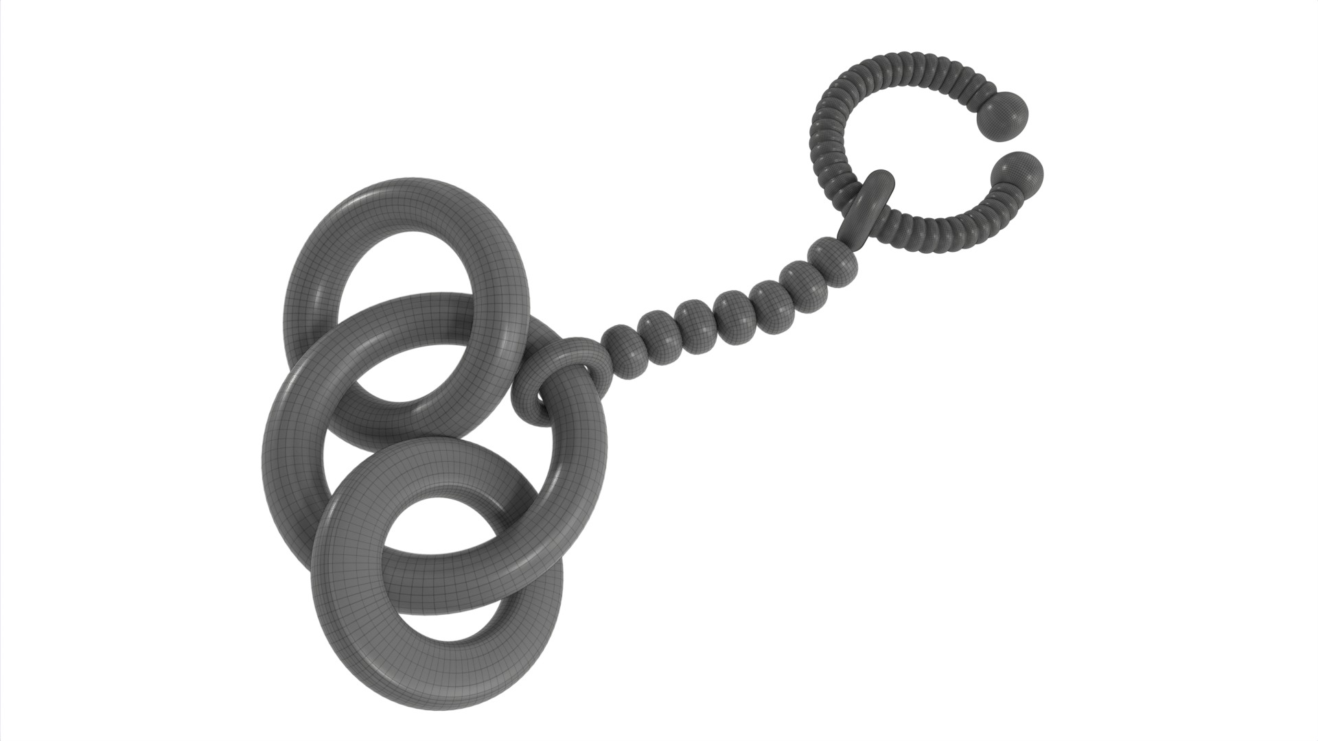 Baby feeding and care Baby Teether 3D model_9