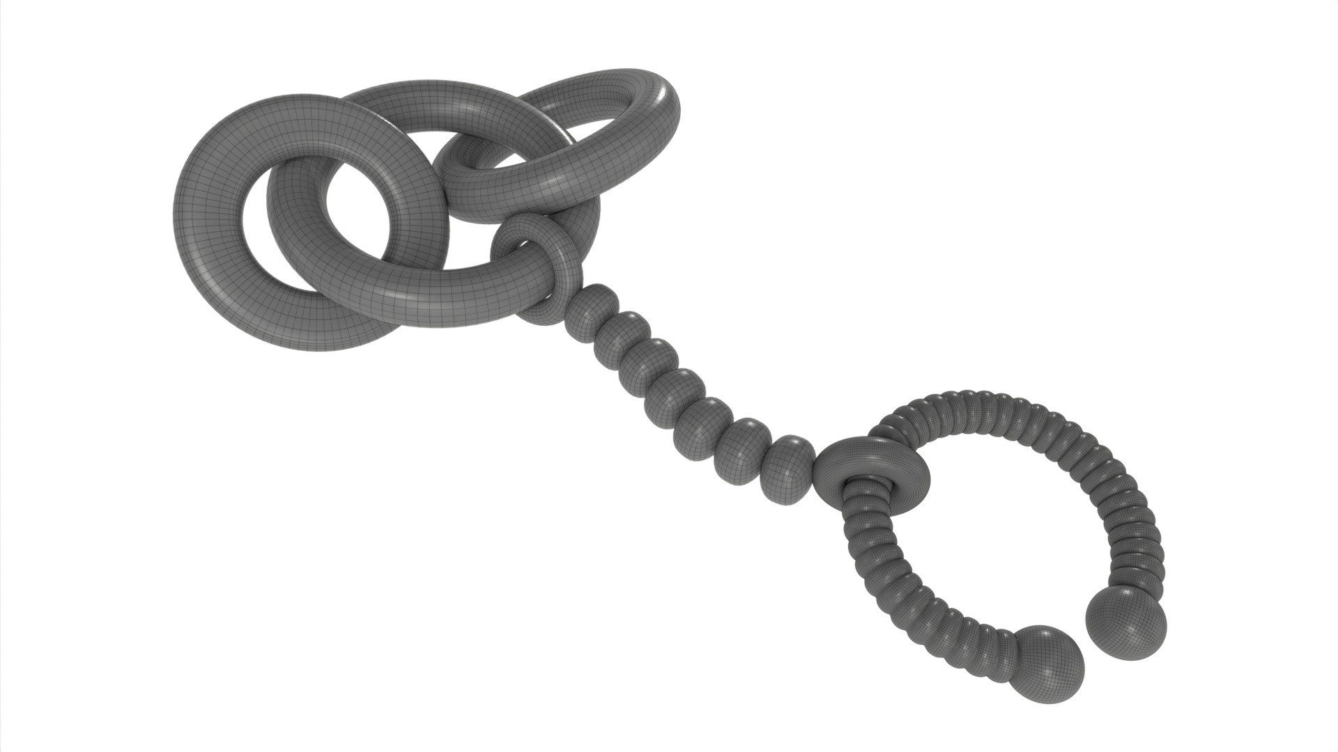 Baby feeding and care Baby Teether 3D model_12