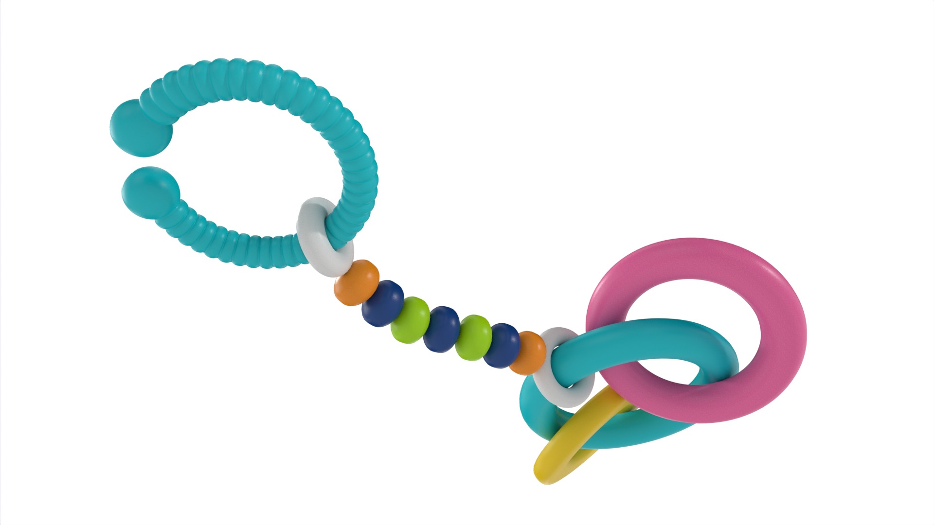 Baby feeding and care Baby Teether 3D model_7