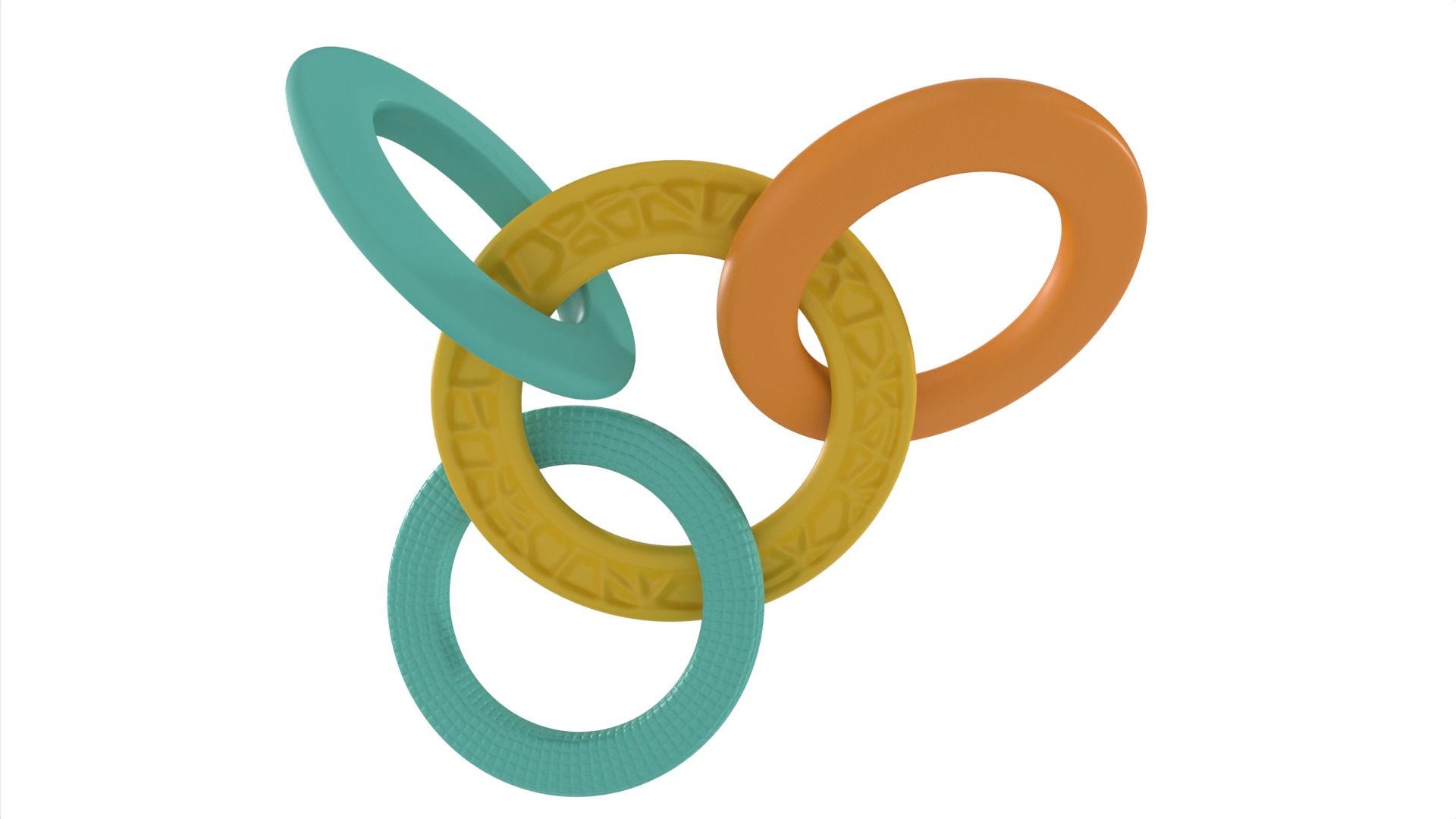 Baby feeding and care Baby Teether 3D model_8