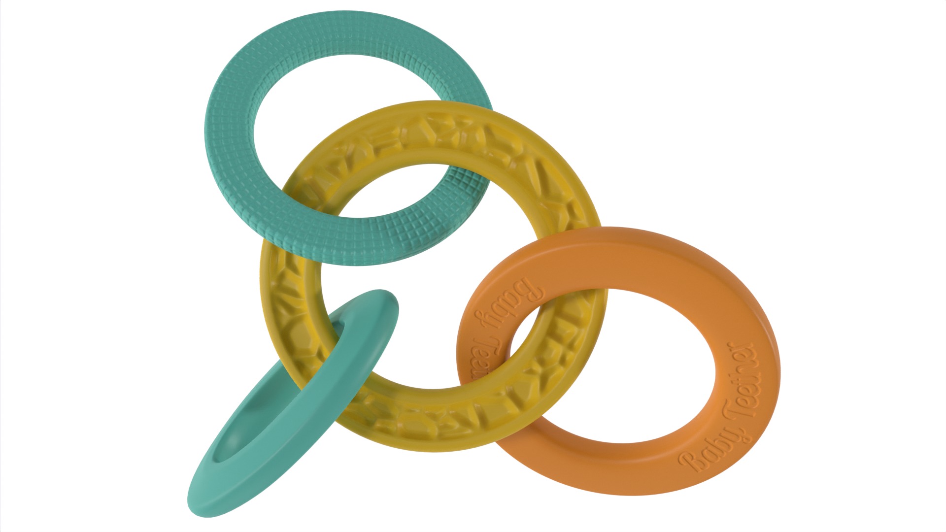 Baby feeding and care Baby Teether 3D model_7