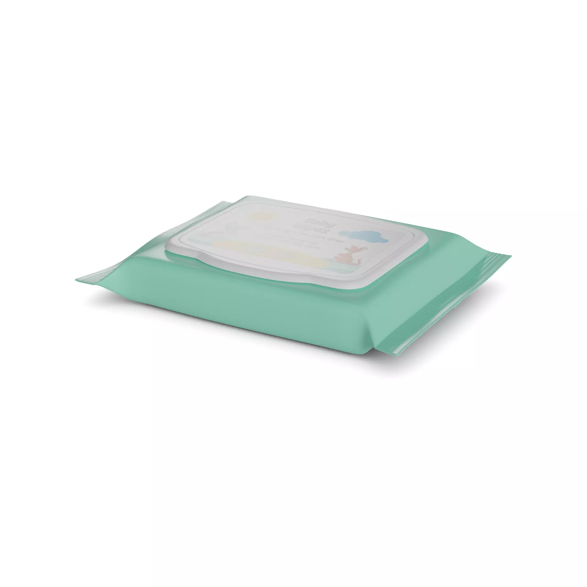 Baby feeding and care Baby Wipes 3D model_0