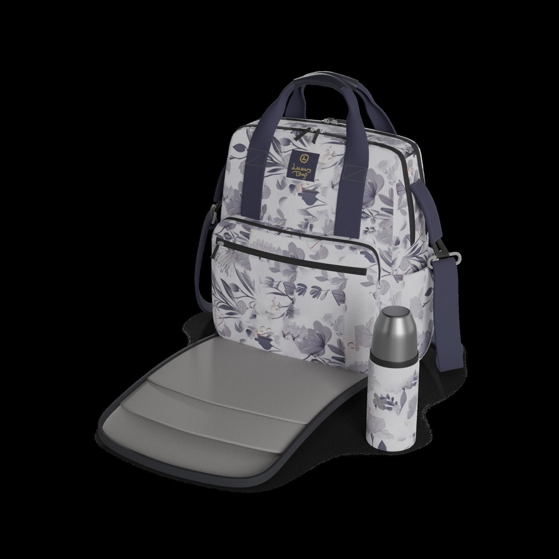 Baby feeding and care Diaper Bag 3D model_1