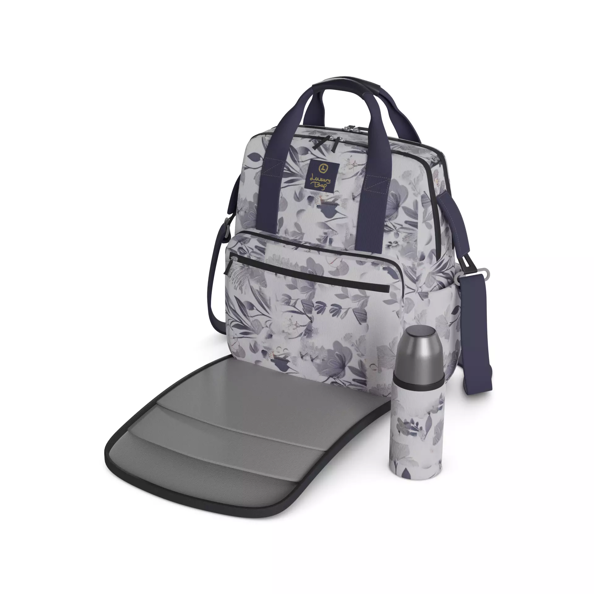 Baby feeding and care Diaper Bag 3D model_0