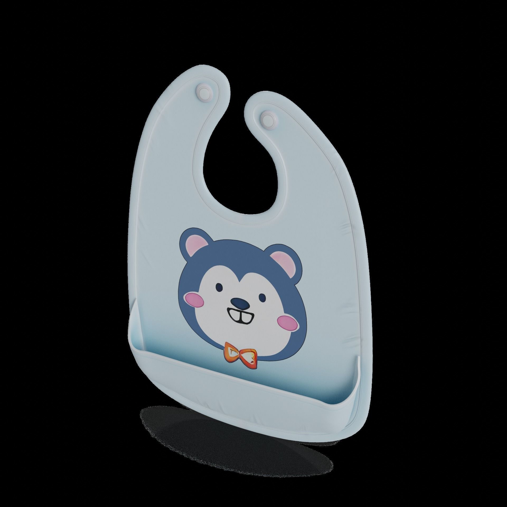 Bibs Bibs Low-poly 3D model_1