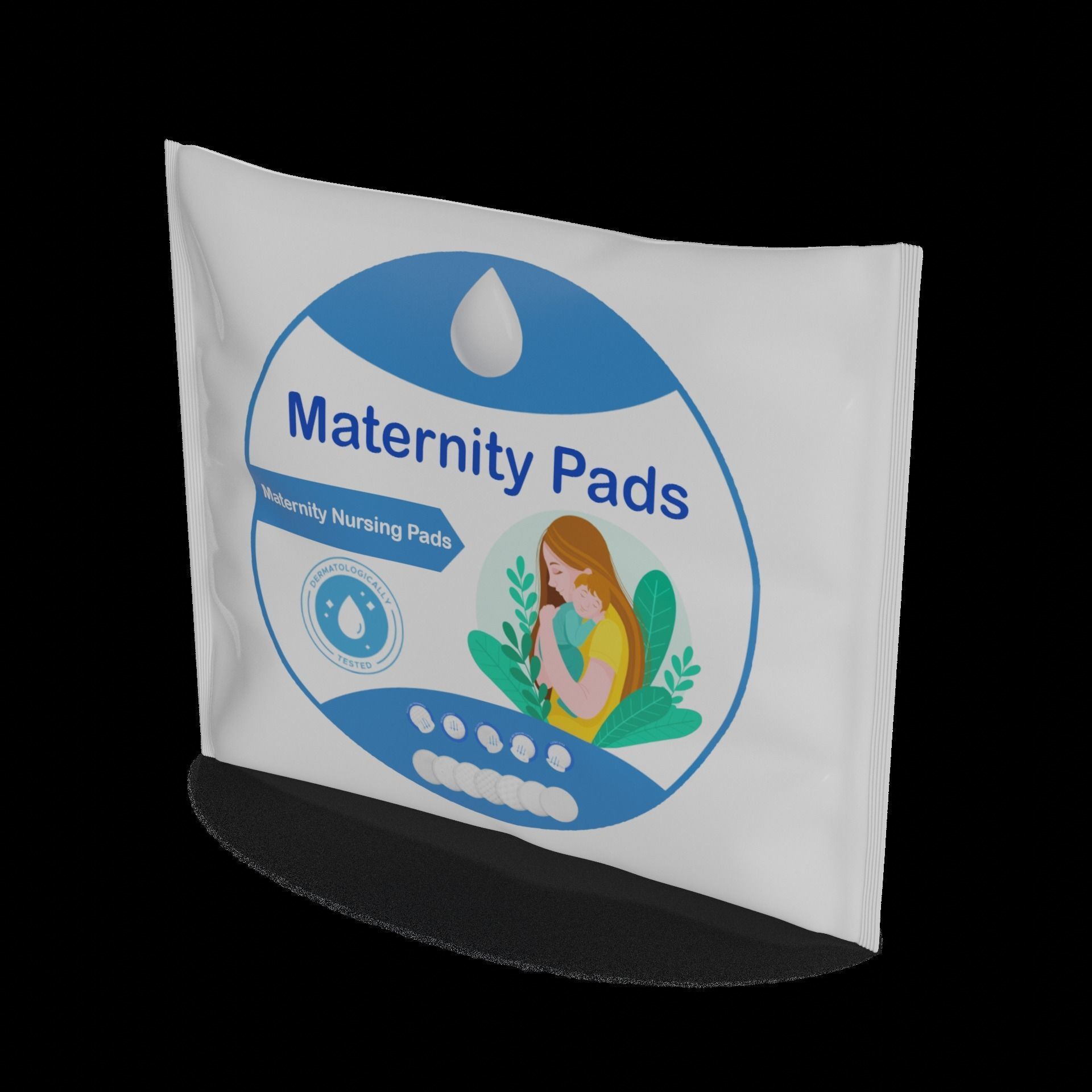 Maternity products Maternity Nursing Pads 3D model_1