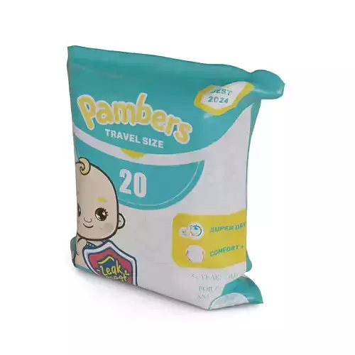 Diapers Diapers Low-poly 3D model