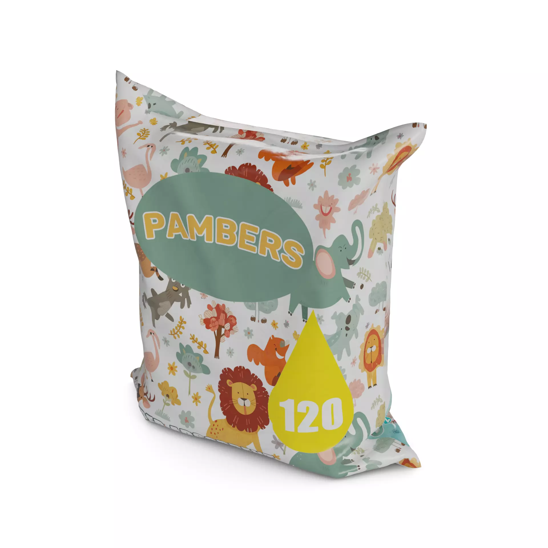 Diapers Diapers Low-poly 3D model_0