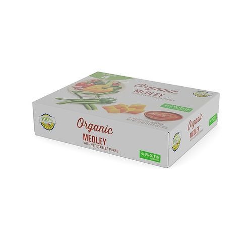Meat and vegetable puree Baby and kids Meat and Vegetable Puree Low-poly 3D model