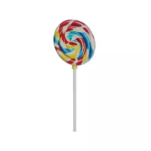 Lollipops and caramel Lollipop Low-poly 3D model