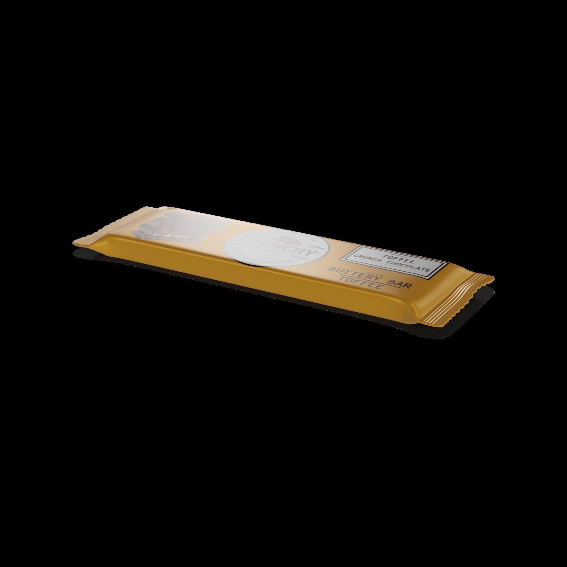 Chocolate bars Toffee Crunch Chocolate Bar 3D model_1