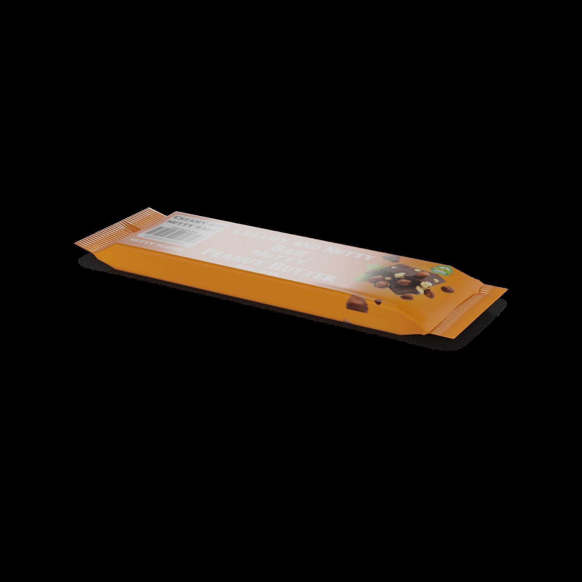 Chocolate bars Peanut Butter Chocolate Bar Low-poly 3D model_1