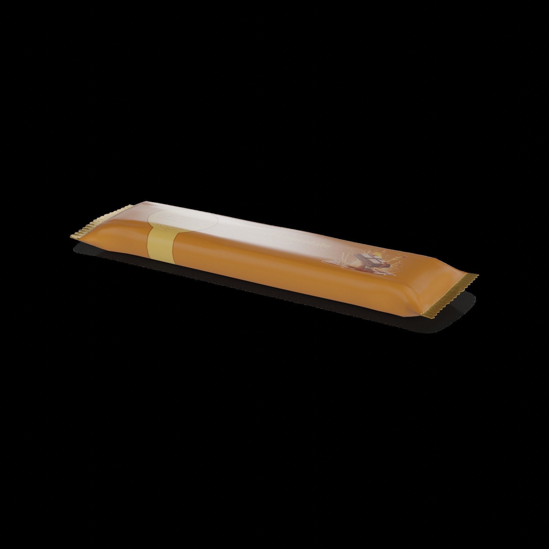 Chocolate bars Caramel Chocolate Bar Low-poly 3D model_1