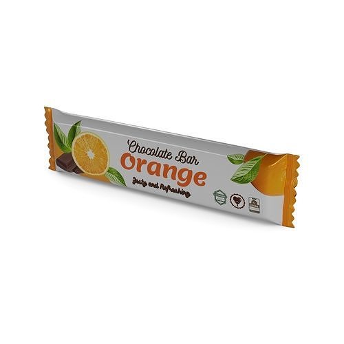 Chocolate bars Orange Chocolate Bar 3D model